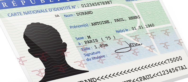 B- Carte nationale d’identité